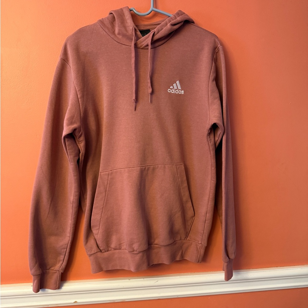 Adidas Men's Hoodie - Rustic Pink